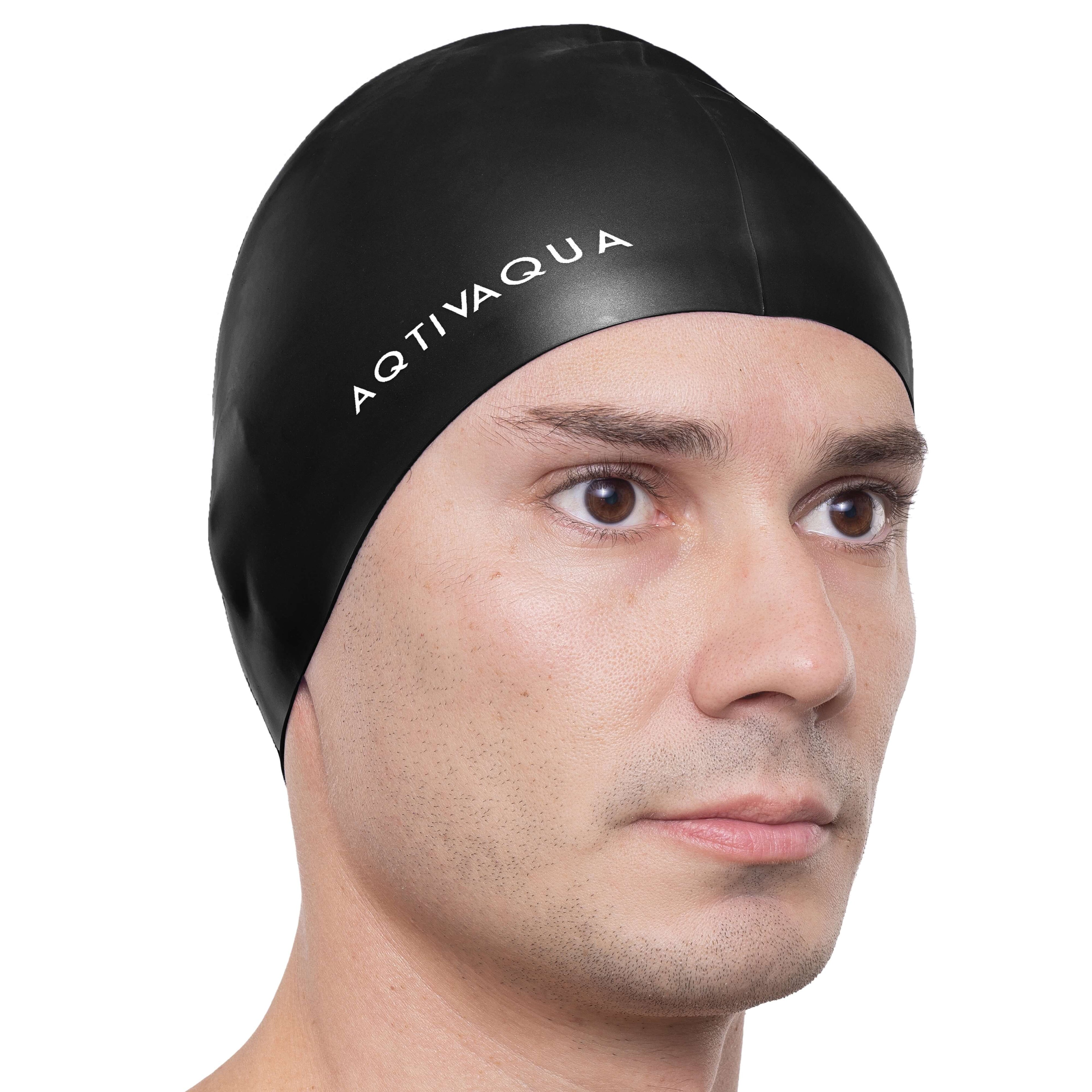 AQTIVAQUA Silicone Swim Cap Waterproof - Comfortable Swimming Cap