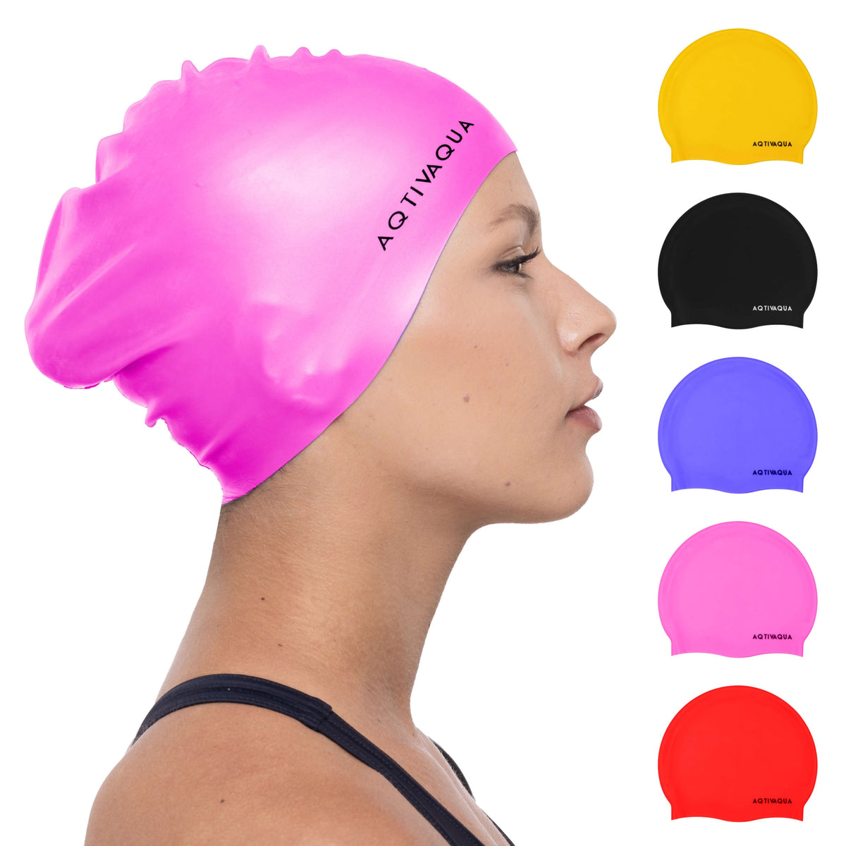 AqtivAqua Bonnet de bain pour femmes - Bonnet de bain pour AqtivAqua Bonnet de bain pour femmes - Bonnet de bain pour